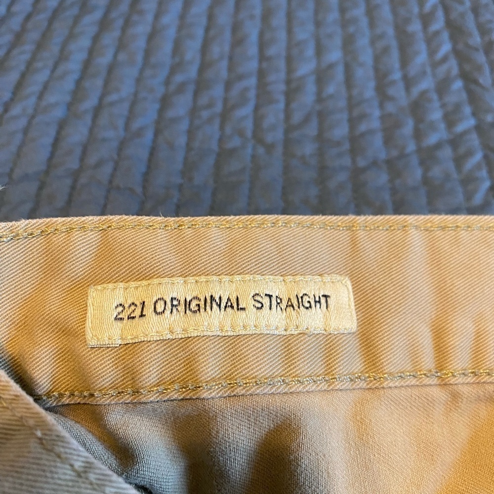 Lucky Brand 221 Original Straight Pants | Men’s Tan Distressed Trousers | 30x32 - Picture 6 of 7